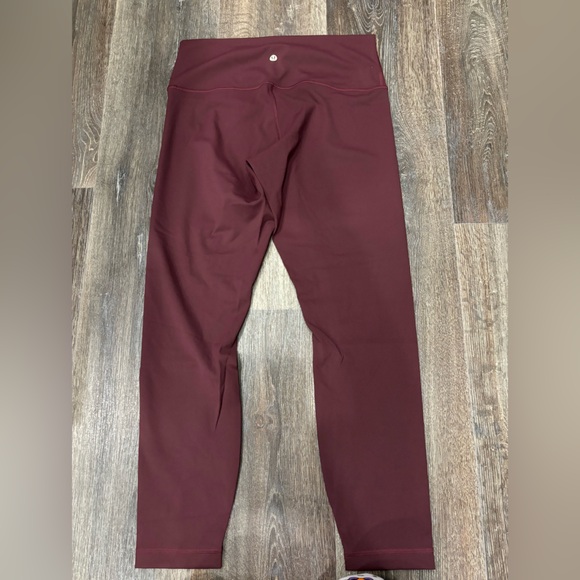 lululemon athletica Pants - Lululemon align high-rise pant 25” size 10 color red merlot